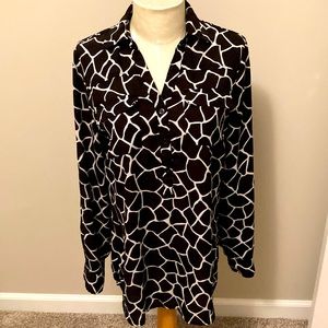 Black Patterned tunic